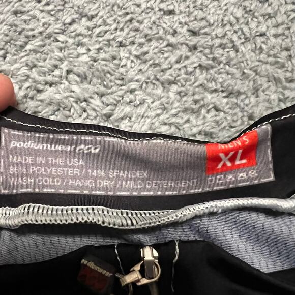 Podiumwear Cycle Jersey Shirt Mens XL Performance Cycling Pocket * - Picture 6 of 6